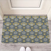 Owl Knitted Pattern Print Rubber Doormat