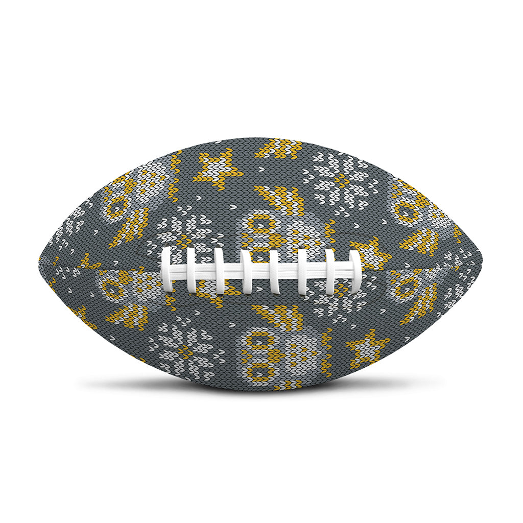 Owl Knitted Pattern Print Rugby Ball