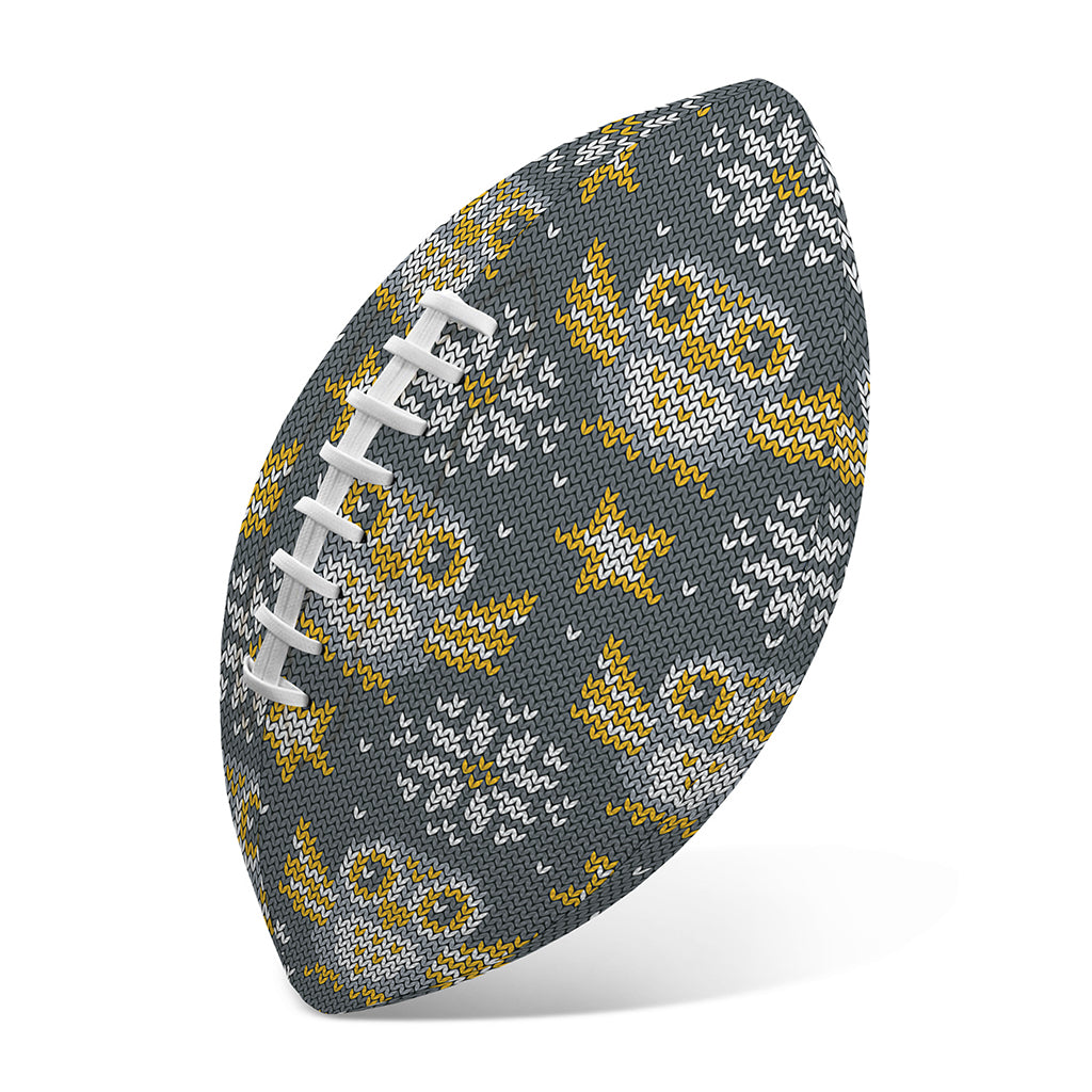 Owl Knitted Pattern Print Rugby Ball