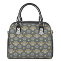 Owl Knitted Pattern Print Shoulder Handbag