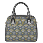 Owl Knitted Pattern Print Shoulder Handbag