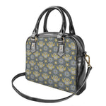 Owl Knitted Pattern Print Shoulder Handbag