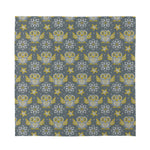 Owl Knitted Pattern Print Silk Bandana