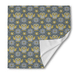 Owl Knitted Pattern Print Silk Bandana