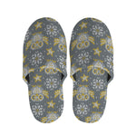 Owl Knitted Pattern Print Slippers