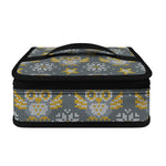 Owl Knitted Pattern Print Small Lunch Bag