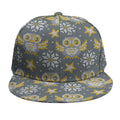 Owl Knitted Pattern Print Snapback Cap