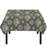 Owl Knitted Pattern Print Tablecloth