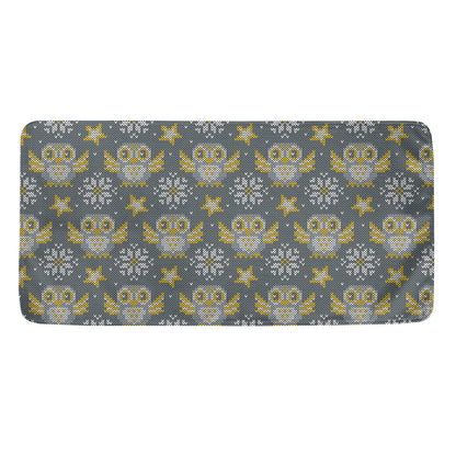 Owl Knitted Pattern Print Towel