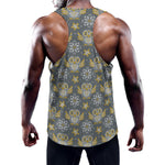 Owl Knitted Pattern Print Training Tank Top