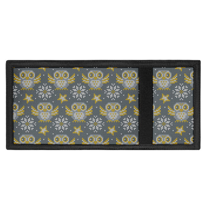 Owl Knitted Pattern Print Trifold Wallet