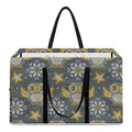 Owl Knitted Pattern Print Utility Tote Bag