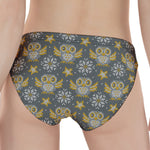 Owl Knitted Pattern Print Women's Panties