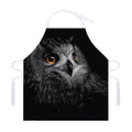 Owl Portrait Print Adjustable Apron