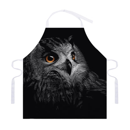 Owl Portrait Print Adjustable Apron