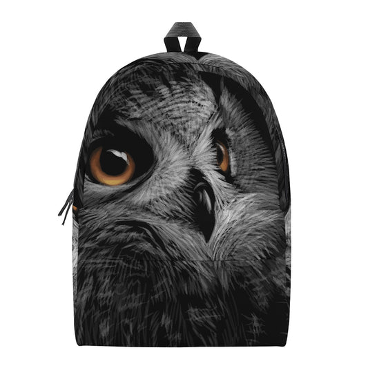 Owl Portrait Print Backpack