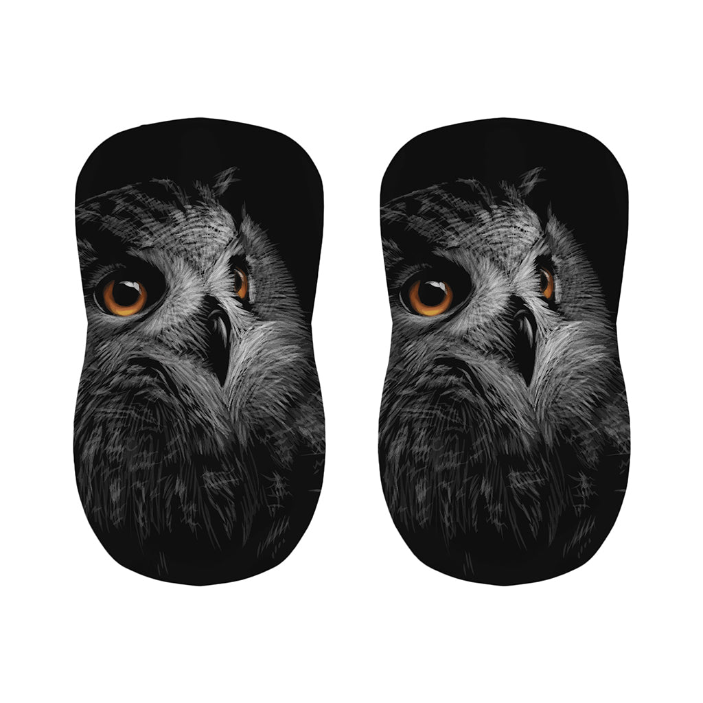 Owl Portrait Print Bar Stool Covers