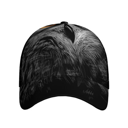 Owl Portrait Print Baseball Cap