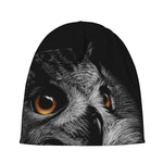 Owl Portrait Print Beanie