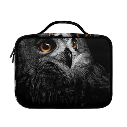 Owl Portrait Print Briefcase Bible Bag