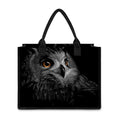 Owl Portrait Print Canvas Tote Bag