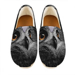 Owl Portrait Print Casual Shoes