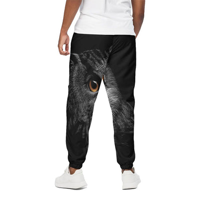 Owl Portrait Print Cotton Pants