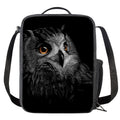 Owl Portrait Print Crossbody Lunch Bag