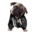 Owl Portrait Print Dog Zip Up Hoodie