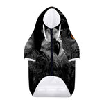 Owl Portrait Print Dog Zip Up Hoodie