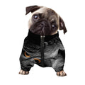 Owl Portrait Print Dog Zip Up Jacket