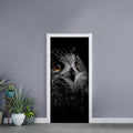 Owl Portrait Print Door Sticker