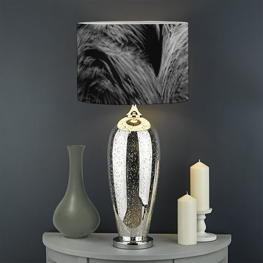 Owl Portrait Print Drum Lamp Shade