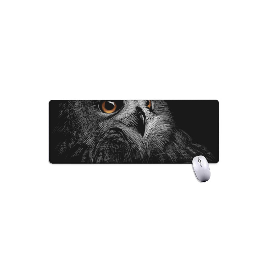 Owl Portrait Print Extended Mouse Pad