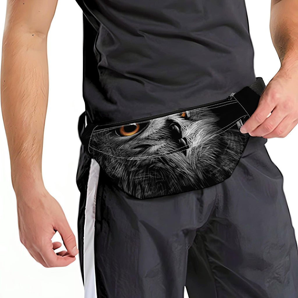 Owl Portrait Print Fanny Pack