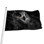 Owl Portrait Print Flag
