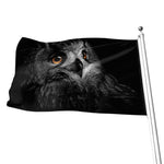 Owl Portrait Print Flag