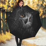 Owl Portrait Print Foldable Umbrella