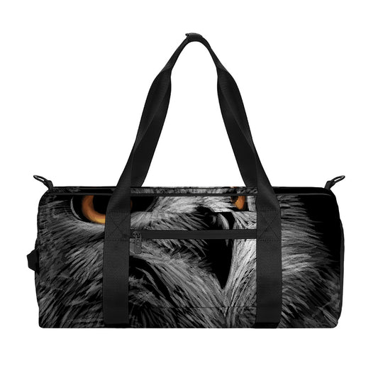 Owl Portrait Print Gym Bag