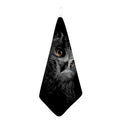 Owl Portrait Print Hand Towel