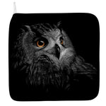 Owl Portrait Print Hand Towel