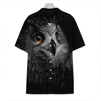 Owl Portrait Print Hawaiian Shirt