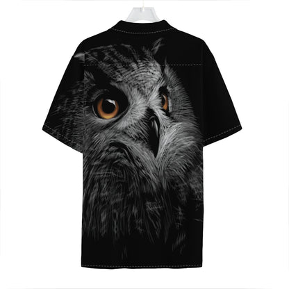 Owl Portrait Print Hawaiian Shirt