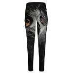 Owl Portrait Print High-Waisted Pocket Leggings