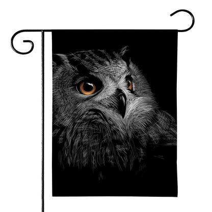Owl Portrait Print House Flag