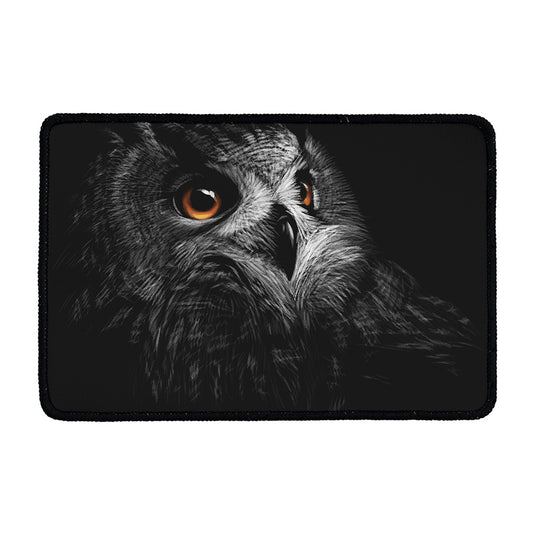 Owl Portrait Print Kitchen Mat