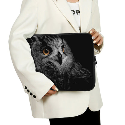 Owl Portrait Print Laptop Sleeve