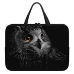 Owl Portrait Print Laptop Sleeve With Handle