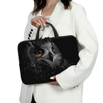 Owl Portrait Print Laptop Sleeve With Handle