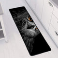 Owl Portrait Print Long Kitchen Mat
